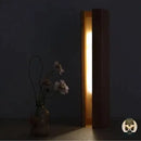 Lampe de chevet bois brut