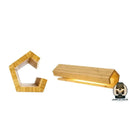 Lampe de chevet bois brut