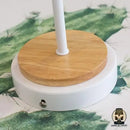 Lampe de chevet bois et blanc