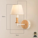 Lampe de chevet bois et blanc