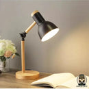 Lampe de chevet bois et noir