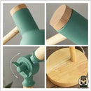 Lampe de chevet bois et noir