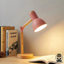 Lampe de chevet bois et noir