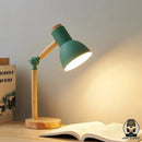 Lampe de chevet bois et noir