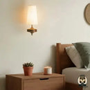 Lampe de chevet bois metal