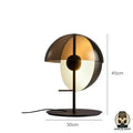 Lampe de chevet boule en verre