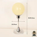 Lampe de chevet boule en verre