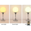Lampe de chevet boule en verre