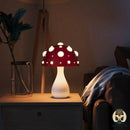 Lampe de chevet champignon rouge