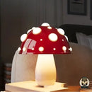 Lampe de chevet champignon rouge