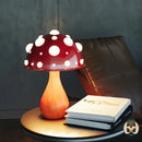 Lampe de chevet champignon rouge