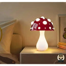 Lampe de chevet champignon rouge