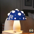 Lampe de chevet champignon rouge