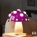 Lampe de chevet champignon rouge