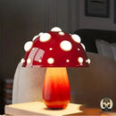 Lampe de chevet champignon rouge