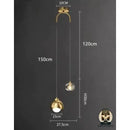 Lampe de chevet chic suspendu par le fil