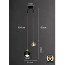 Lampe de chevet chic suspendu par le fil