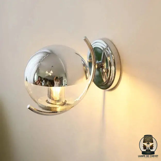 Lampe de chevet chrome