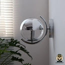 Lampe de chevet chrome