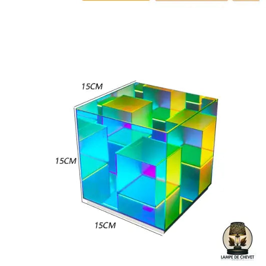 Lampe de chevet cube