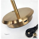 Lampe de chevet dorée tactile