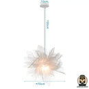 Lampe de chevet en plume