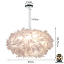 Lampe de chevet en plume