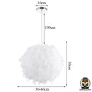 Lampe de chevet en plume