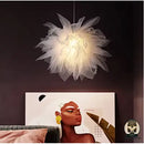 Lampe de chevet en plume