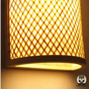 Lampe de chevet en rotin