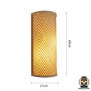 Lampe de chevet en rotin