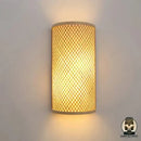 Lampe de chevet en rotin