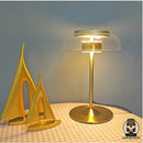 Lampe de chevet en verre transparent