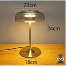 Lampe de chevet en verre transparent