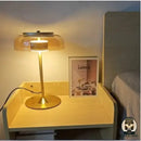 Lampe de chevet en verre transparent