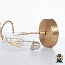 Lampe de chevet en verre vintage