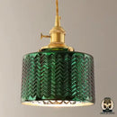 Lampe de chevet en verre vintage