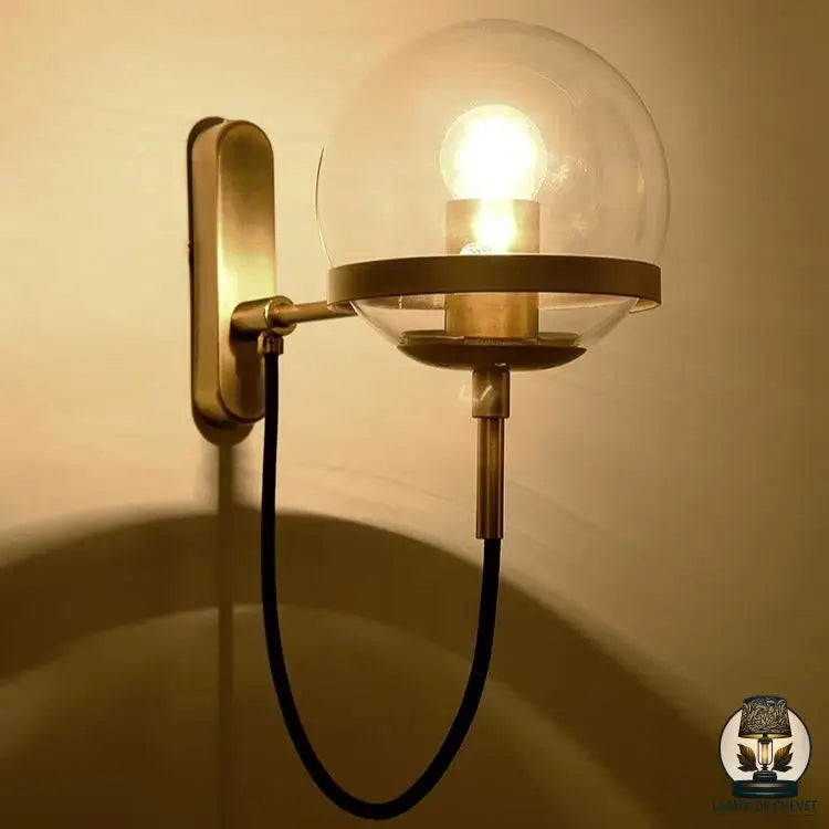 Lampe de chevet globe