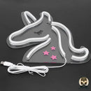 Lampe de chevet licorne rose