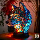 Lampe de chevet loup