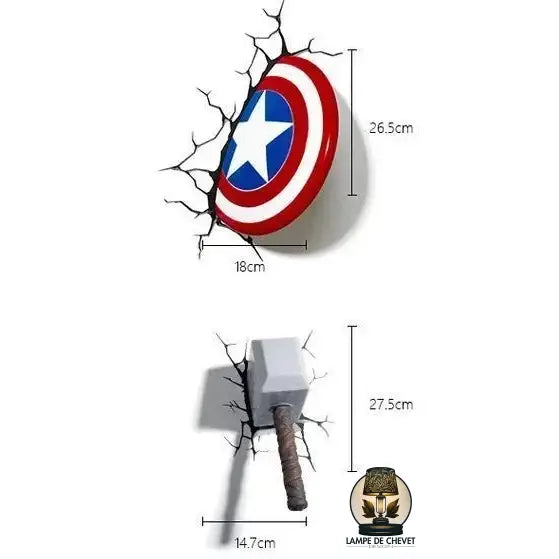 Lampe de chevet Marvel