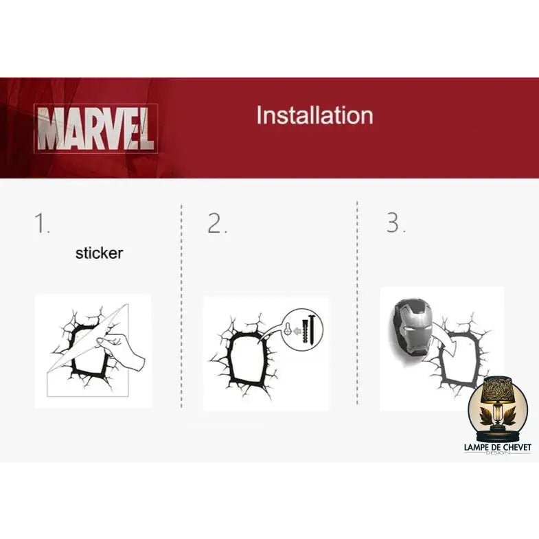 Lampe de chevet Marvel