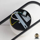 Lampe de chevet metal noir