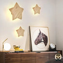 Lampe de chevet murale bois