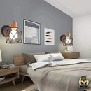 Lampe de chevet noir et bois