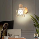 Lampe de chevet noir et bois