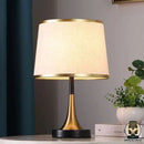 Lampe de chevet noir et or