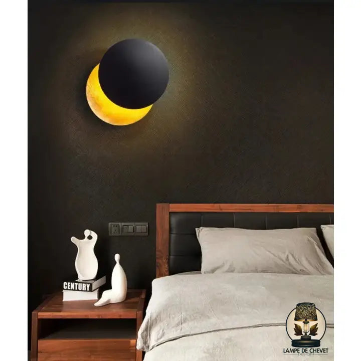 Lampe de chevet noire design