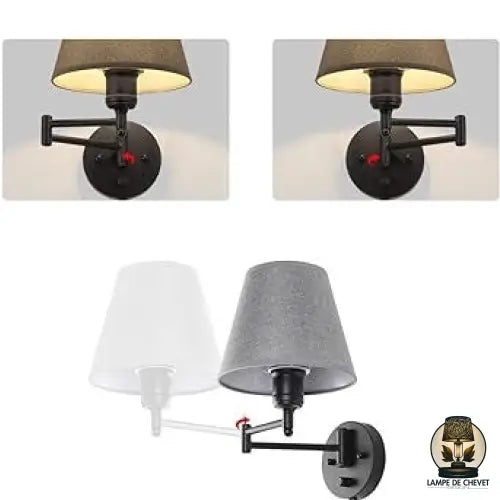 Lampe de chevet orientable