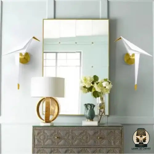 Lampe de chevet origami